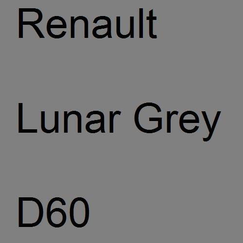 Renault, Lunar Grey, D60.